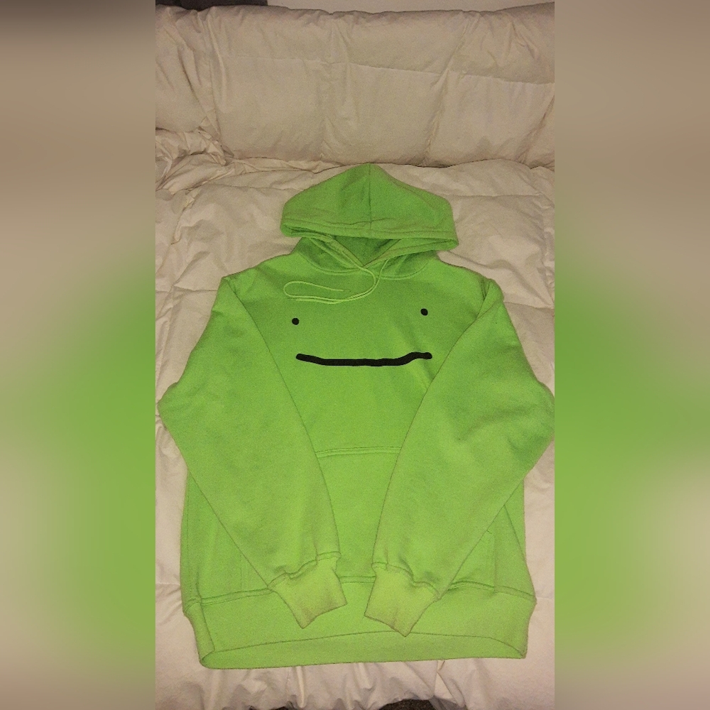 Lime green smile hoodie (dream branding)